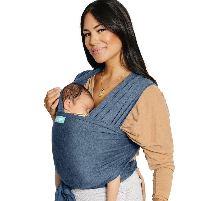 Moby Wrap Evolution elastische draagdoek, denim