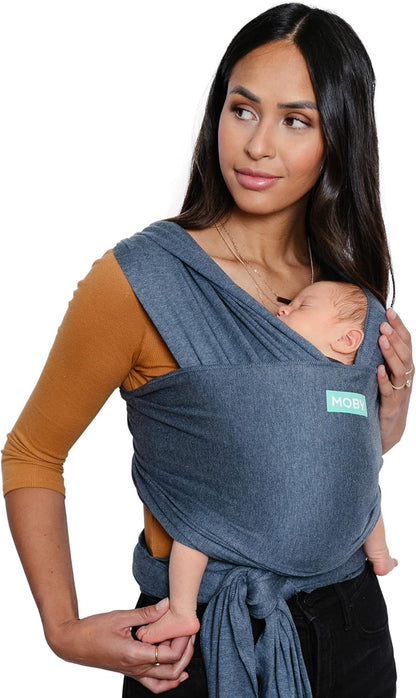 Moby Wrap Evolution elastische draagdoek, denim