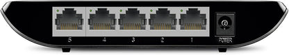 TP-Link TL-SG1005D, 5 Port Gigabit Ethernet Network Switch, Ethernet Splitter, Hub, Desktop and Wall-Mounting, Plastic Case, Plug and Play, Energy-Saving, Black