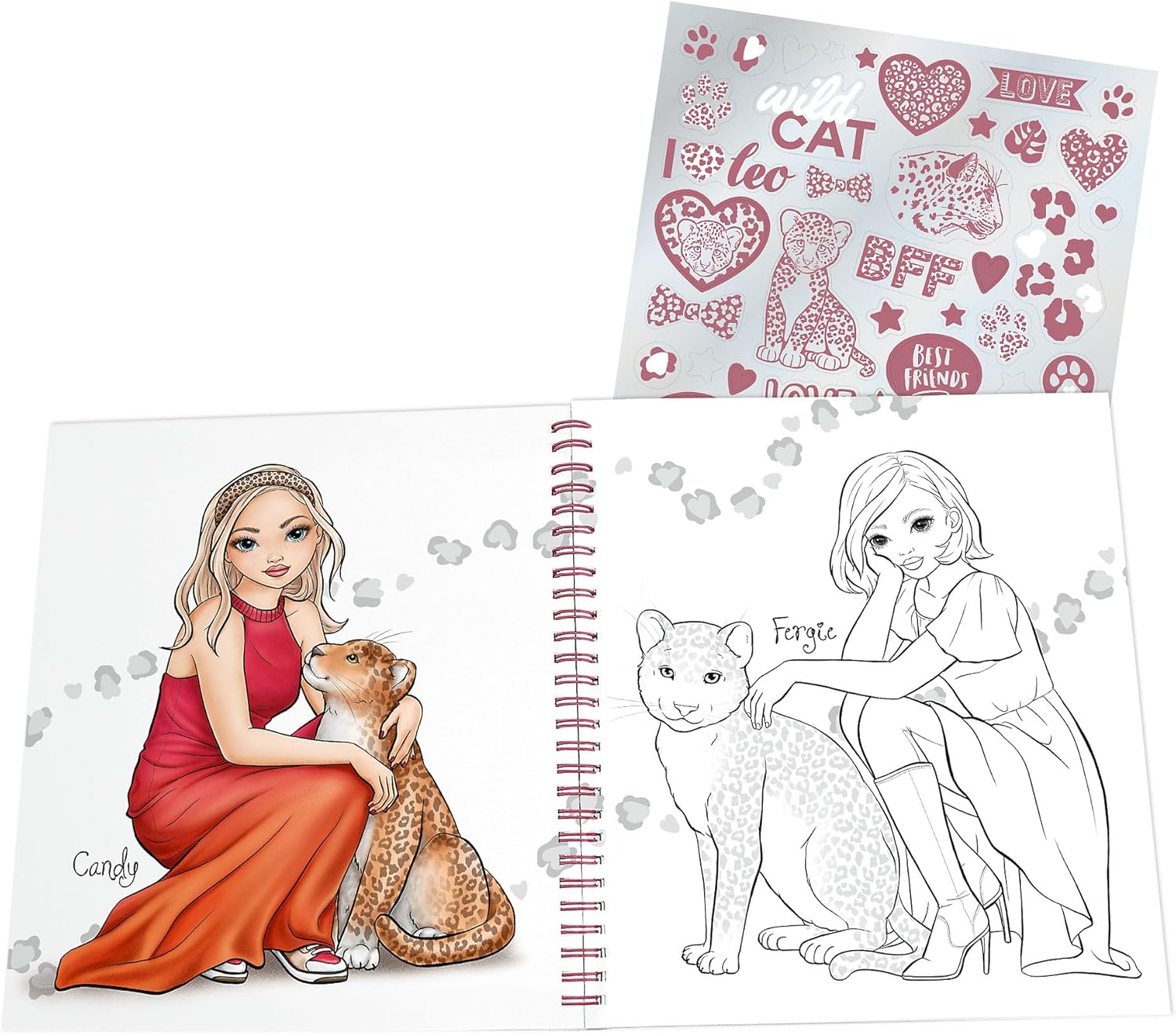 Depesche Top Model Leo Heart Colouring Book