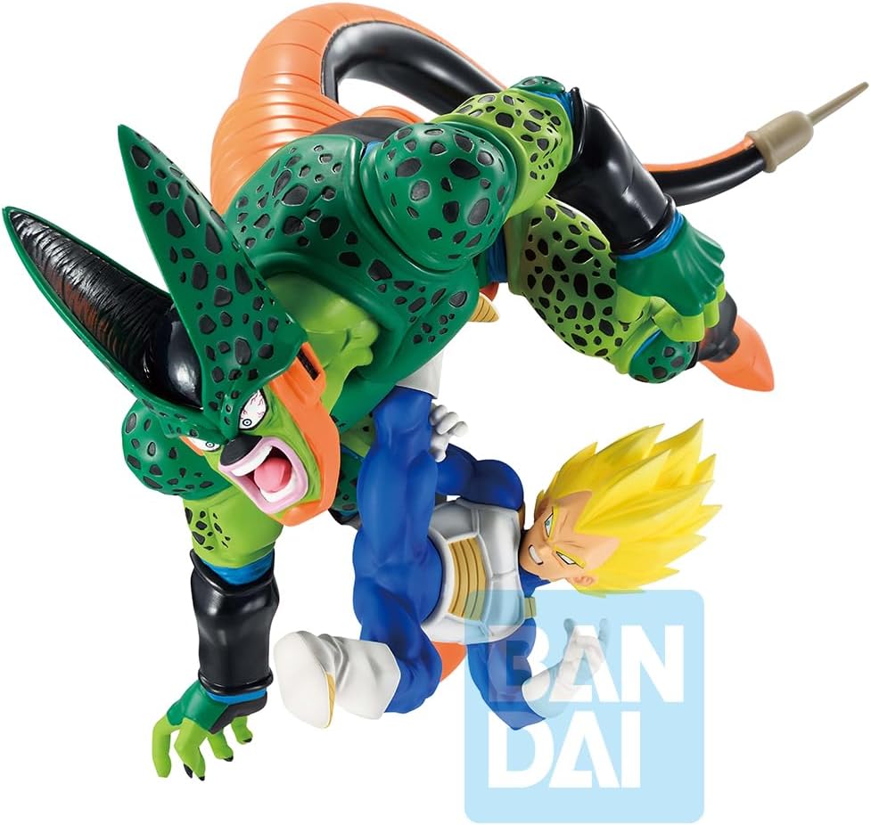 ICHIBANSHO FIGURE - Dragon Ball Z - Vegeta vs Cell (Dragon History II) Revible Moment Collectible Statue