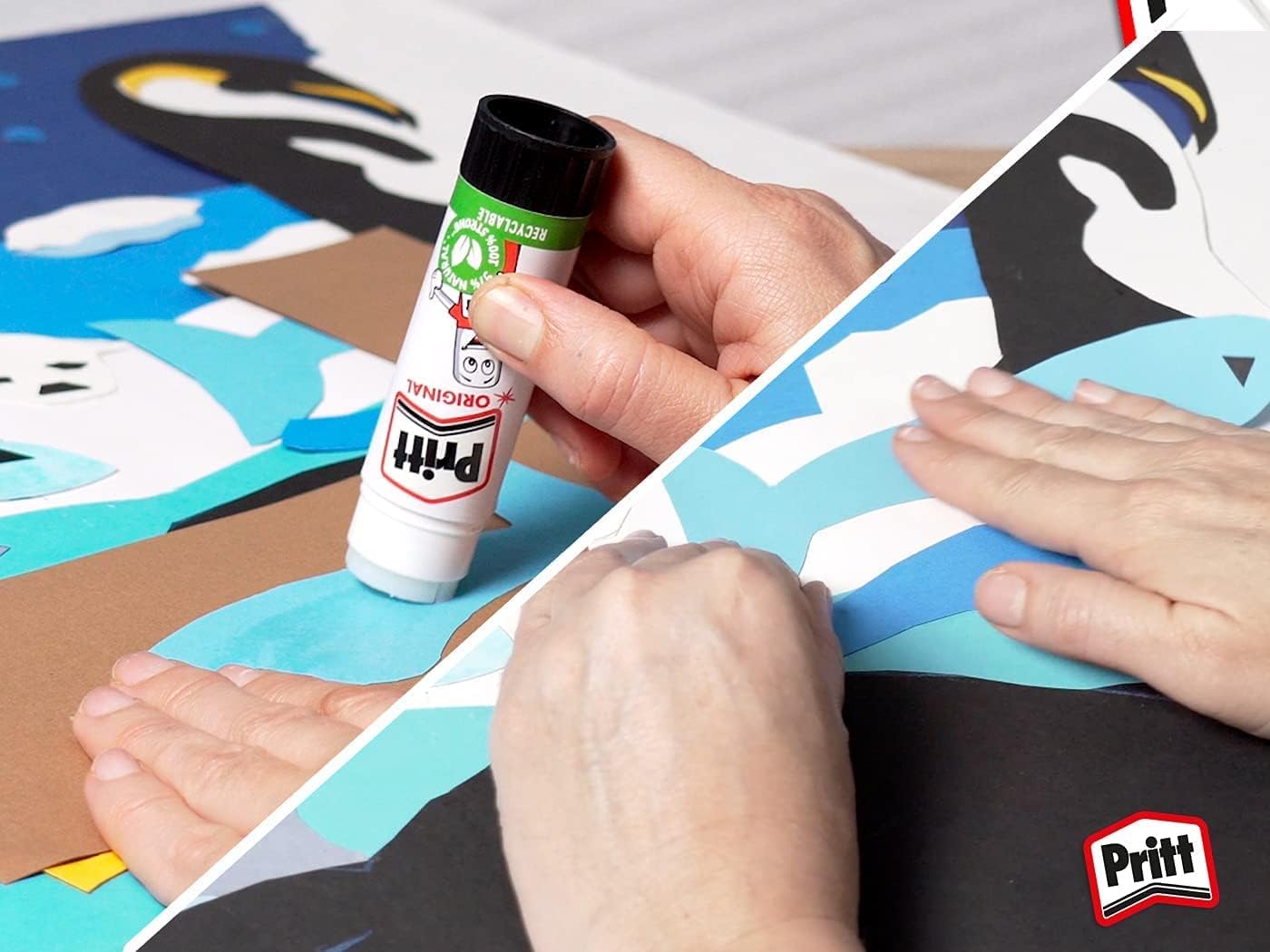 Pritt Glue Stick, Safe & Child-Friendly Craft Glue for Arts & Crafts Activities, Strong-Hold adhesive for School & Office Supplies, 43g (Pack of 5
