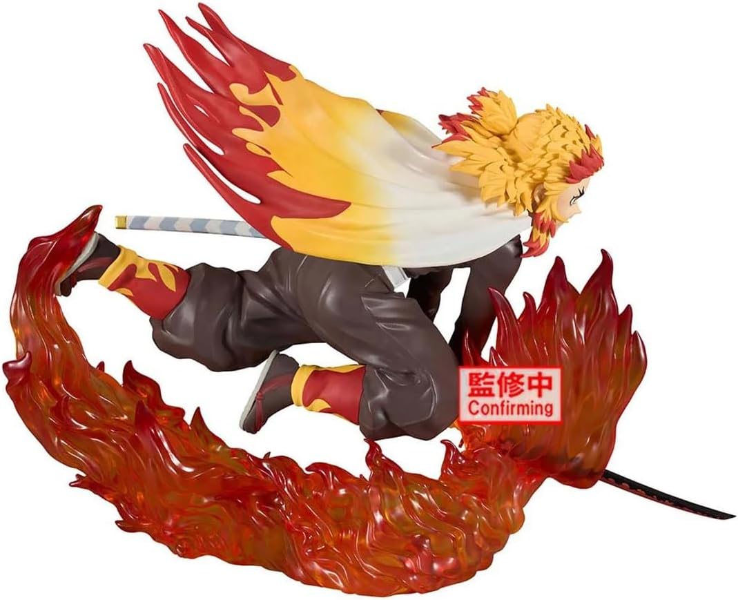Banpresto Vibration Stars Plus: Demon Slayer: Kimetsu No Yaiba - Kyojuro Rengoku Statue (14Cm) (29069)