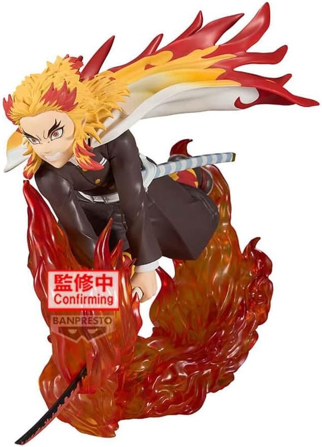 Banpresto Vibration Stars Plus: Demon Slayer: Kimetsu No Yaiba - Kyojuro Rengoku Statue (14Cm) (29069)