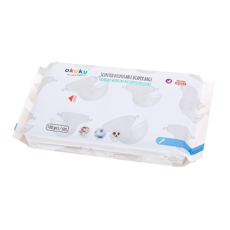 Akuku - Scented Disposable Diaper Bags - 100 Pc