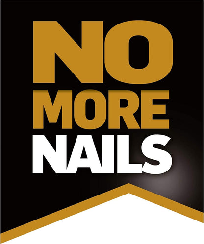 Unibond No More Nails Permanent Strips, Adhesive Strips for Fast & Easy Mounting, Pack of 10, 1 & 1426052 No More Nails Original, Heavy-Duty Mounting Adhesive, 1 x 365g Cartridge