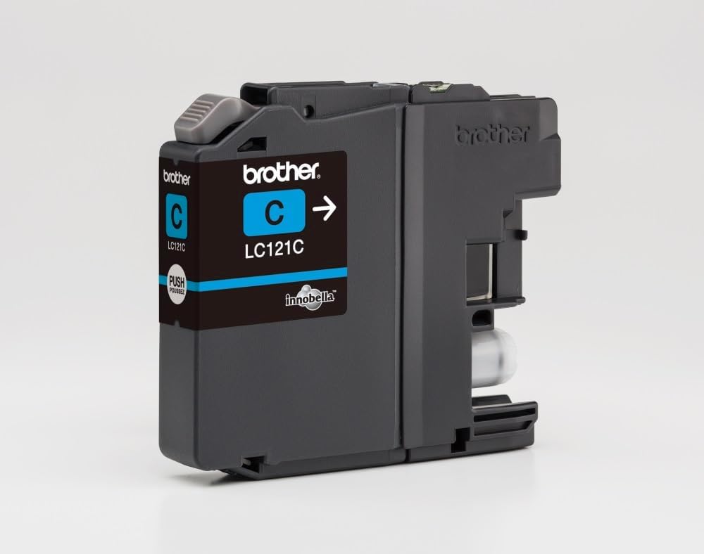 Brother LC-121C Inkjet Cartridge, Cyan, Single Pack, Standard Yield, Includes 1 x, Brother Genuine Supplies
