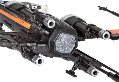 Revell 06564 Build & Play: Star Wars Poe's X-Wing Fighter - With Authentic Sounds - 1:78 Scale Unbuilt Pre-coloured Click-Together Toy - 18 Parts - From 6 Years+