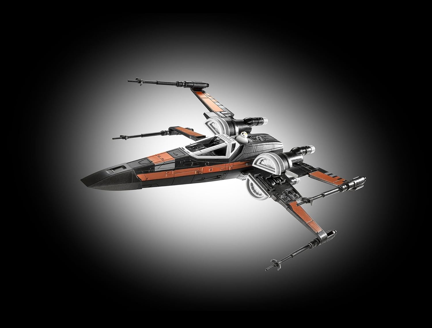 Revell 06564 Build & Play: Star Wars Poe's X-Wing Fighter - With Authentic Sounds - 1:78 Scale Unbuilt Pre-coloured Click-Together Toy - 18 Parts - From 6 Years+