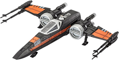 Revell 06564 Build & Play: Star Wars Poe's X-Wing Fighter - With Authentic Sounds - 1:78 Scale Unbuilt Pre-coloured Click-Together Toy - 18 Parts - From 6 Years+