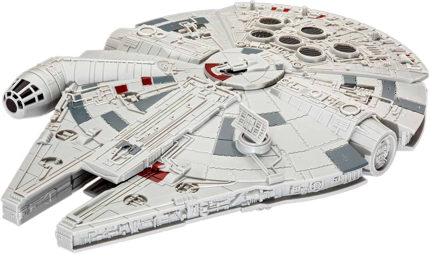 Revell 06566 Build & Play: Star Wars Millennium Falcon - With Authentic Lights & Sounds - 1:164 Scale Unbuilt Pre-coloured Click-Together Toy - 18 Parts - From 6 Years+