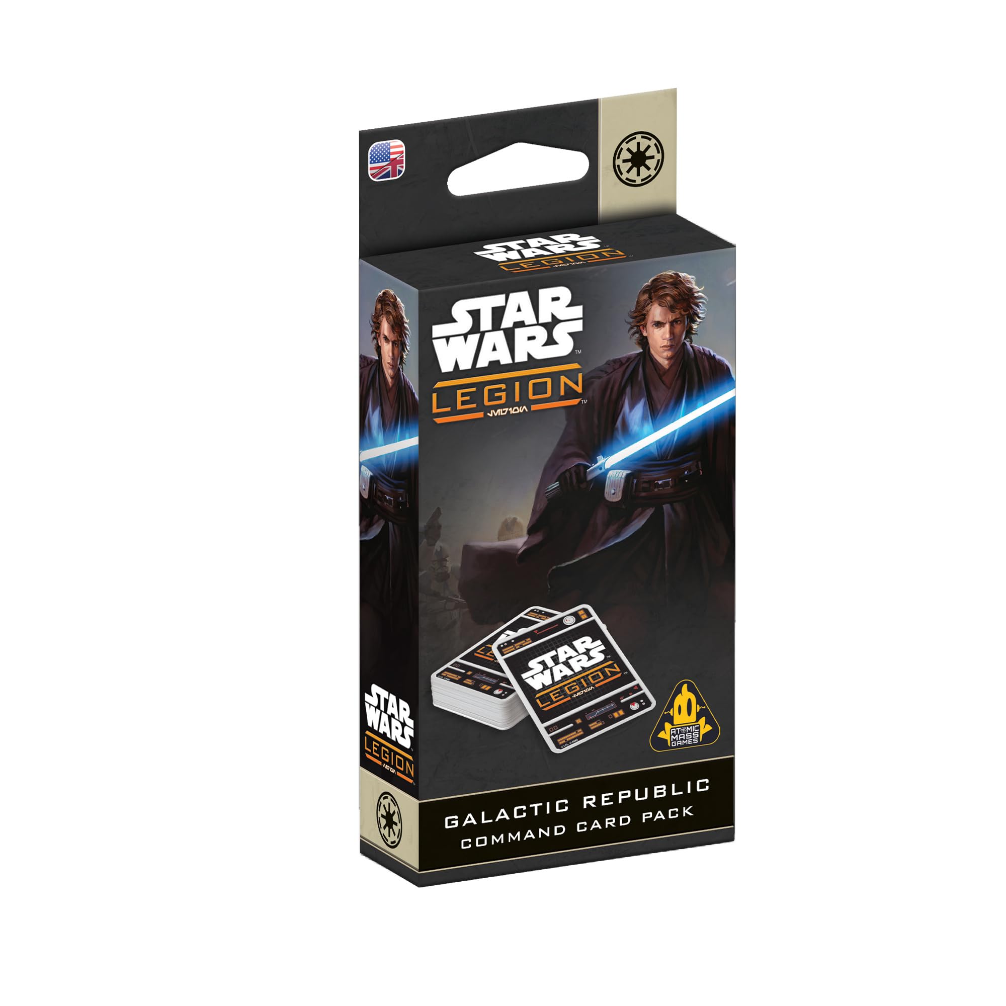 Asmodee | Star Wars: Legion - Galactic Republic Command Card Pack | Board Game | Ages 14+ | 2 Players | 90+ Minutes Playing Time