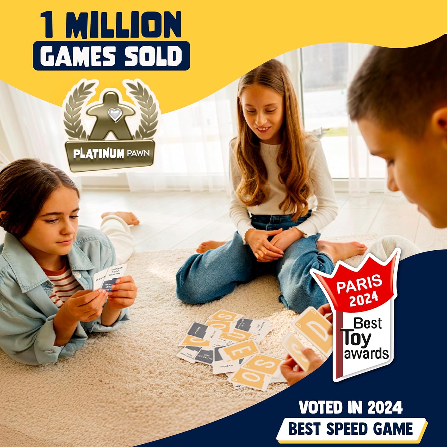QUICKSTOP | Card Game for Family and Friends | Fast and Hilarious | 2-7 players | Party Game for Adults and Kids 10+ | 30 minutes Playing Time