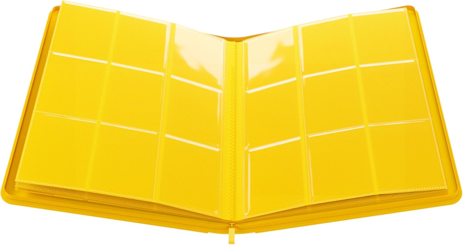 Gamegenic | Zip-Up Album 18-Pocket - Yellow | Trading Card Game Accessory