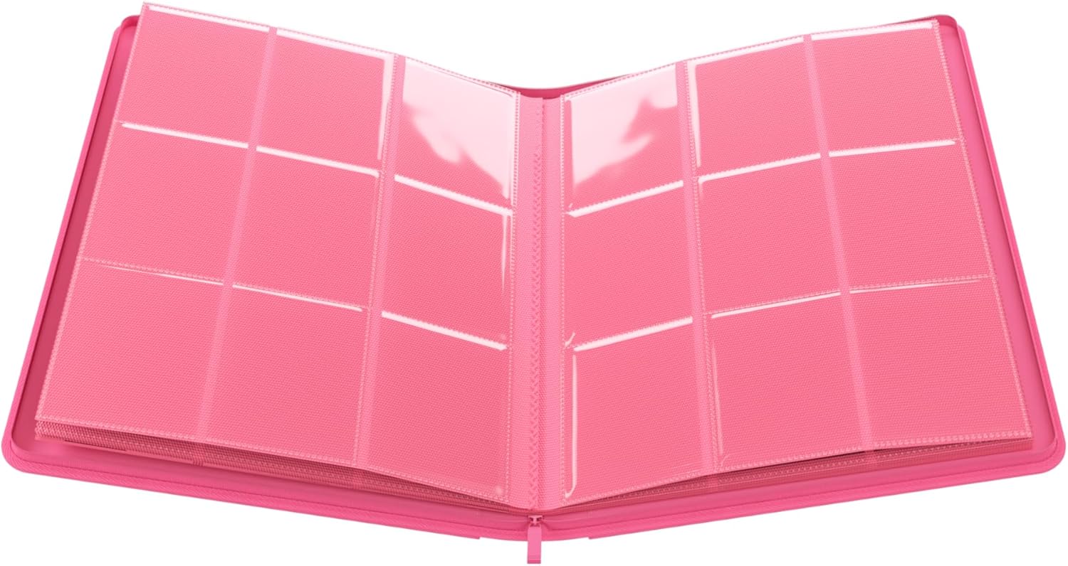 Gamegenic | Zip-Up Album 18-Pocket - Pink | Trading Card Game Accessory