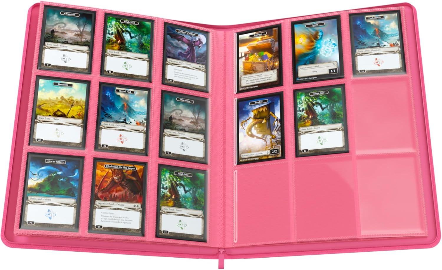 Gamegenic | Zip-Up Album 18-Pocket - Pink | Trading Card Game Accessory