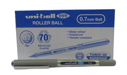 Uni-ball Liquid Ink Rollerball Eye Fine UB-157E Blue 0.7mm Box 12 pcs