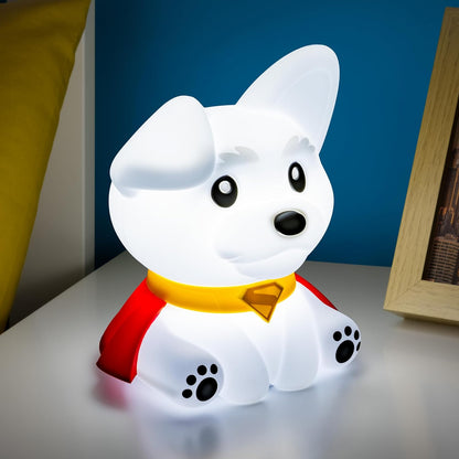 Paladone Superman Krypto The Superdog SquishyGlo Silicone Light, Officially Licensed DC Comics Lamp for Kids, Teens & Adults, Cordless & Rechargeable Bedroom Décor, Collectible Superhero Merchandise