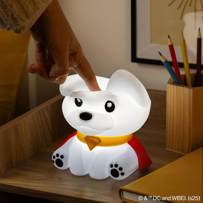 Paladone Superman Krypto The Superdog SquishyGlo Silicone Light, Officially Licensed DC Comics Lamp for Kids, Teens & Adults, Cordless & Rechargeable Bedroom Décor, Collectible Superhero Merchandise