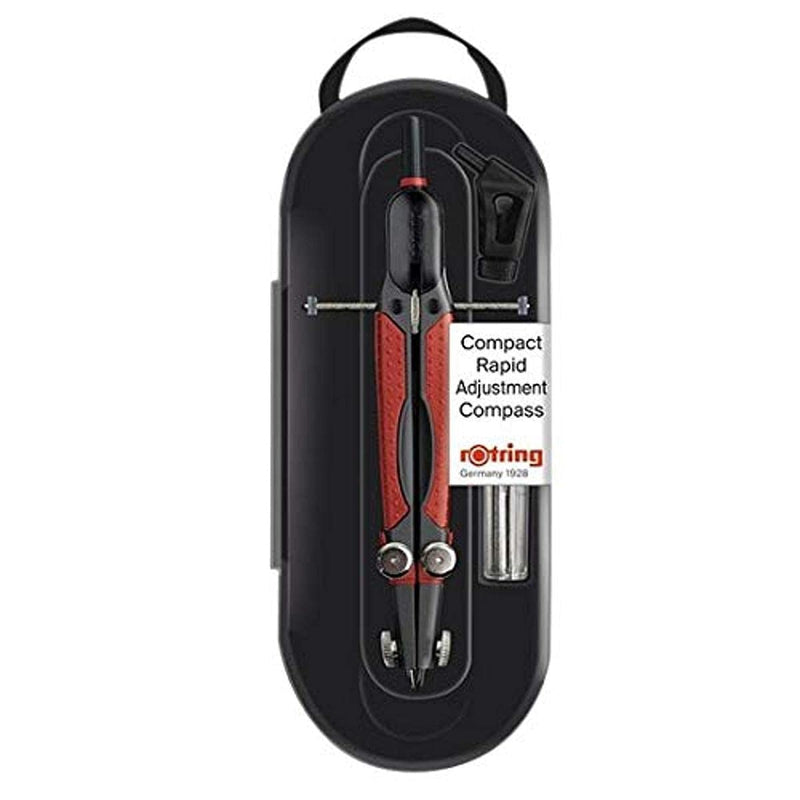 rOtring Compact Universal Compass with Extension Bar and Compass Attachment