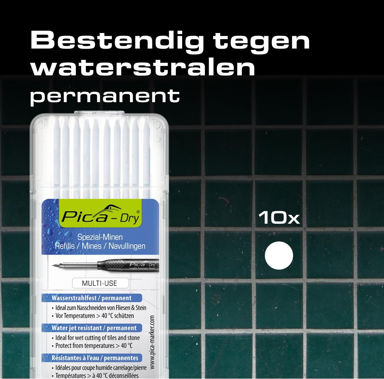 Pica 4043 Dry Navulling - Wit (10st