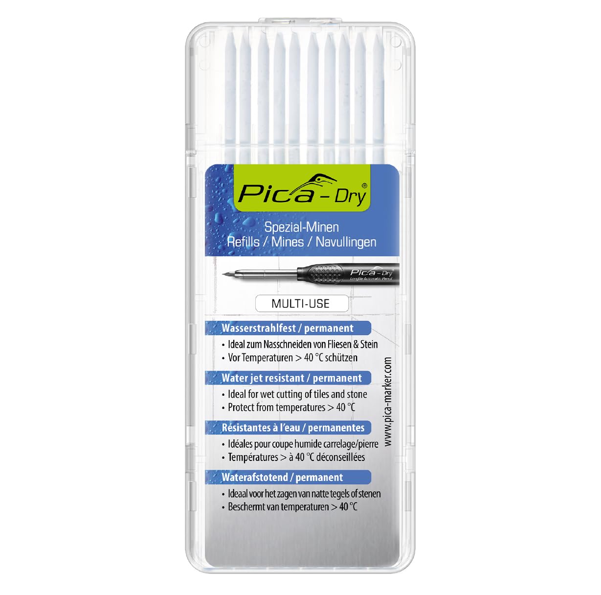 Pica 4043 Dry Navulling - Wit (10st