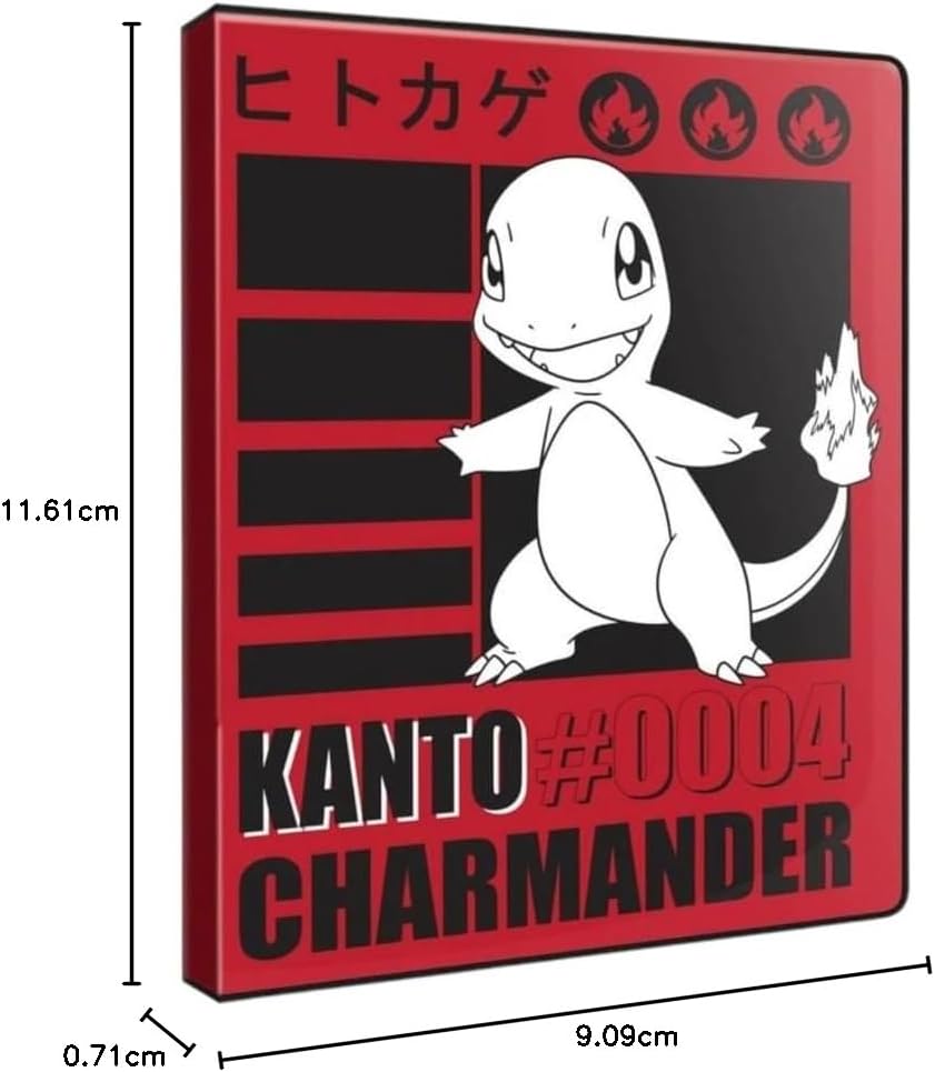 Ultra PRO - Charmander 9-Pocket Portfolio for Pokémon | TCG Binder Trading Card Album Collection Organizer CCG Portfolio Protector Card Sleeve