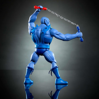 Masters of the Universe Origins & ThunderCats 5.5 Inch Posable Action Figure Panthro, 1980s Crossover Toy, Removable Armor, Mace & Axe & Mini-Comic, JFW97