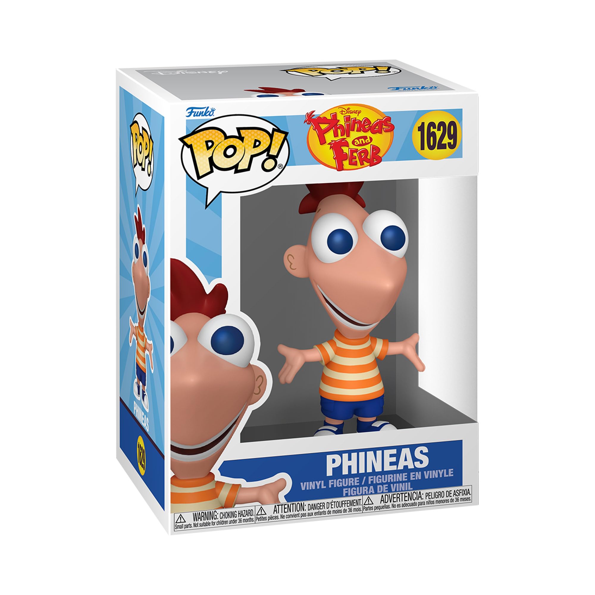 Funko Pop! Disney: Phineas and Ferb - Phineas - Collectable Vinyl Figure - Gift Idea - Official Merchandise - Toys for Kids & Adults - Anime Fans - Model Figure for Collectors and Display