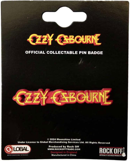 Orphan Sku - Ozzy Osbourne Pin Badge: Logo