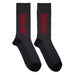 Slipknot - Slipknot Unisex Ankle Socks: Logo Vertical (Grey) (Uk Size 6 - 11)