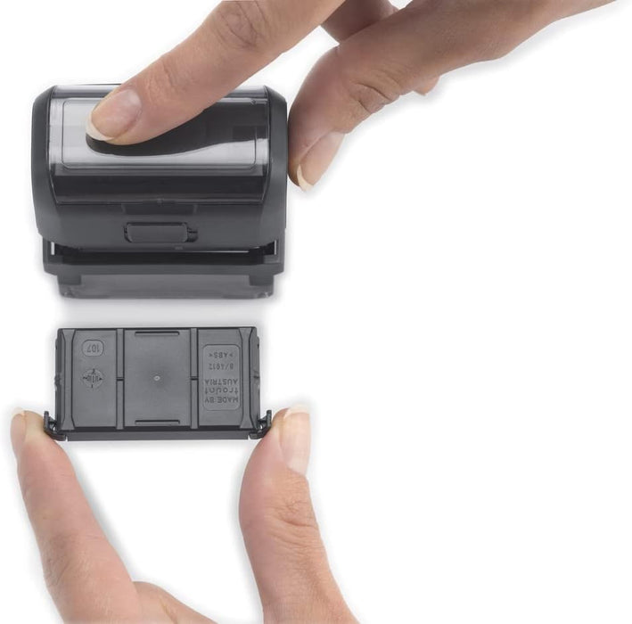 Almohadilla de Tinta Trodat 6/4910 para Sellos Autoentintables Printy 4910, 4810 y 4836 – Recambio, Tinta Negra, blíster 2u