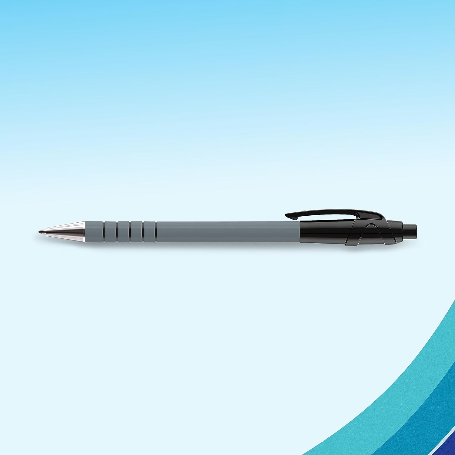 Paper Mate Flexgrip Ultra Retractable Ballpoint Pens | Medium Point (1.0mm) | Black | 12 Count
