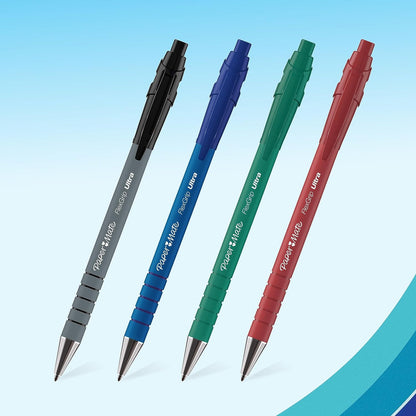 Paper Mate Flexgrip Ultra Retractable Ballpoint Pens | Medium Point (1.0mm) | Black | 12 Count
