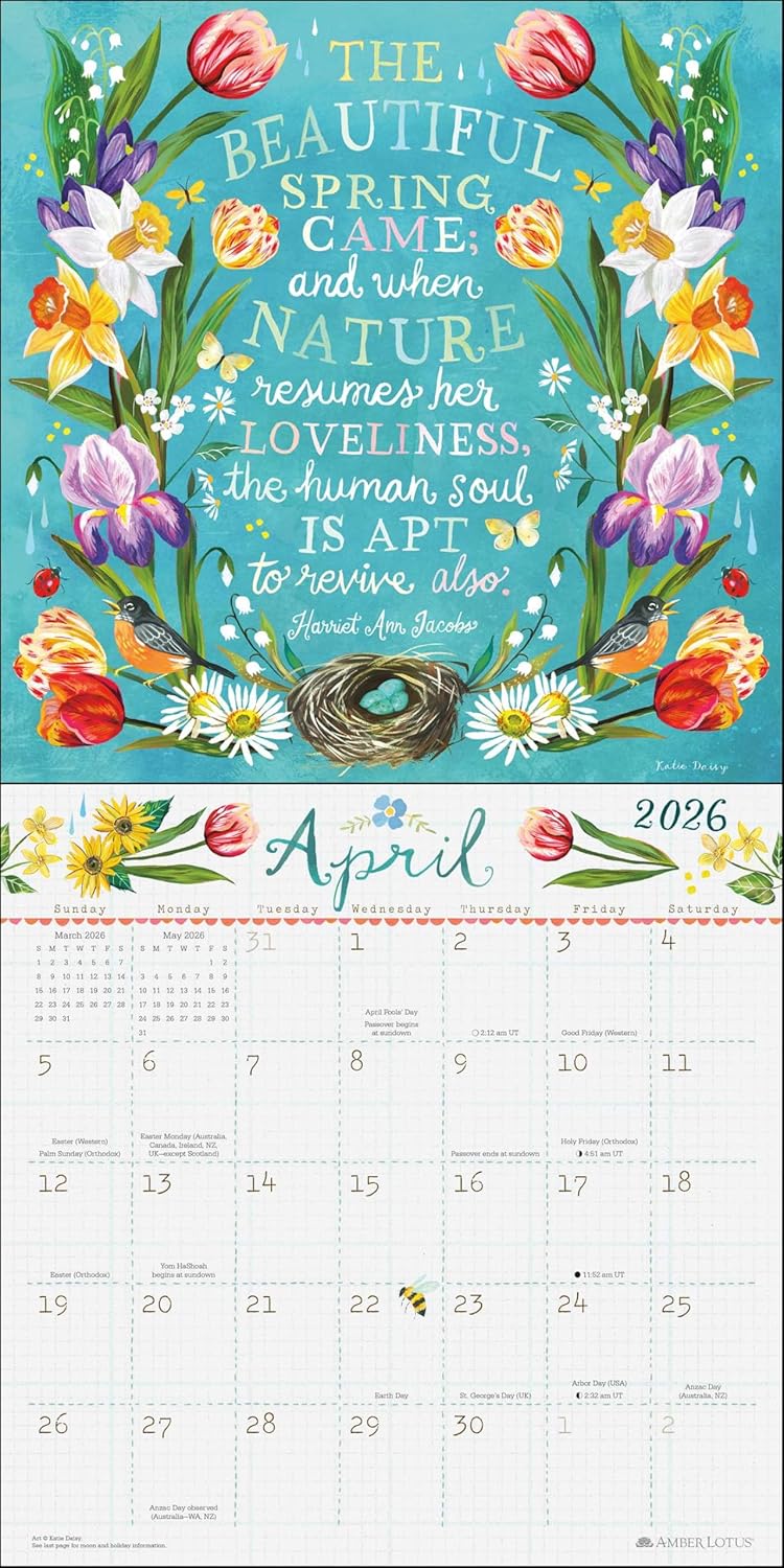 Katie Daisy 2026 Wall Calendar: Trust the Magic