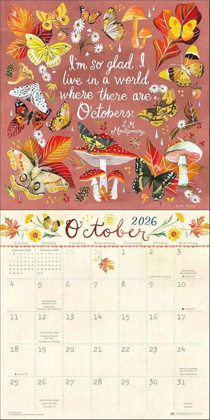 Katie Daisy 2026 Wall Calendar: Trust the Magic