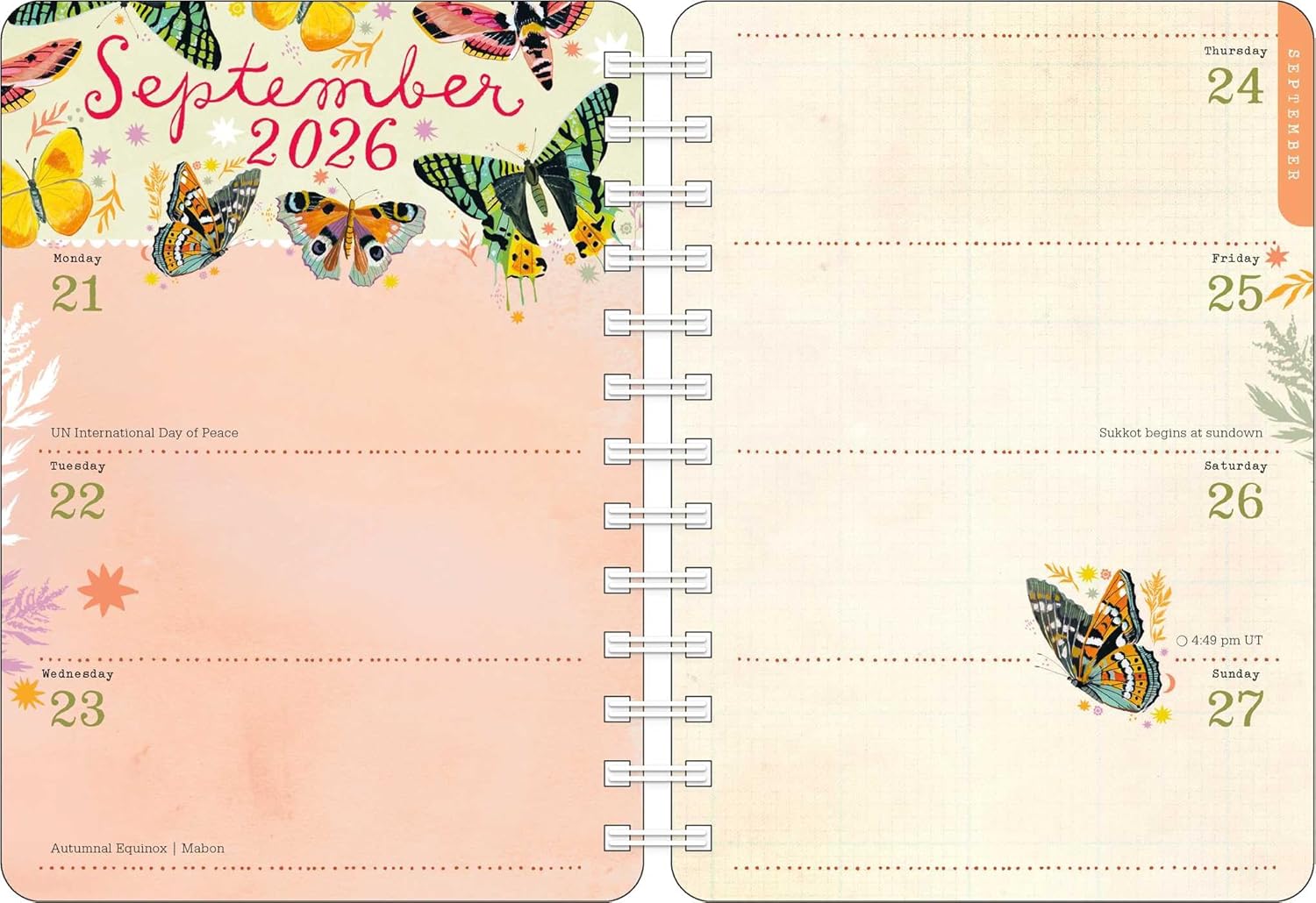Katie Daisy 2026 Weekly Planner Calendar: Bloom & Grow
