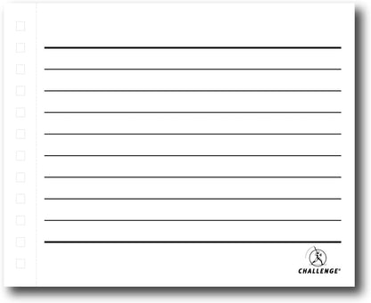 Challenge Ref. C63075 - Libreta de recibos de espiral (duplicado, 5 unidades, sin carbón, a rayas, 105 x 130 mm