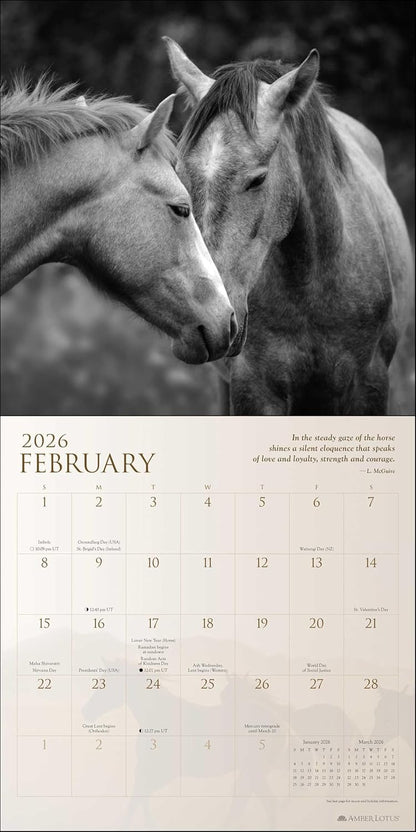 Spirit Horses 2026 Wall Calendar by Tony Stromberg