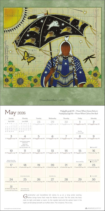 Lakota Way 2026 Wall Calendar: Native American Wisdom on Ethics and Character