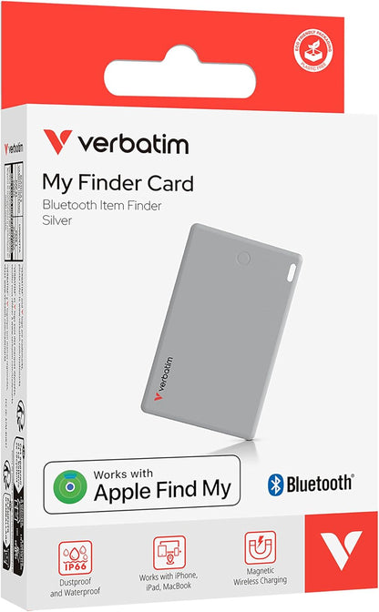 MYFCR-01S My Finder Card Bluetooth Item Finder 1 Pack Silver