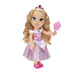 Disney Princess Aurora Puppe 35cm, reflektierende Glitzeraugen, bewegliche Gelenke, ausziehbares Kleid, Schuhe, Krone, langes Blondes Haar, für Mädchen ab 3 Jahren