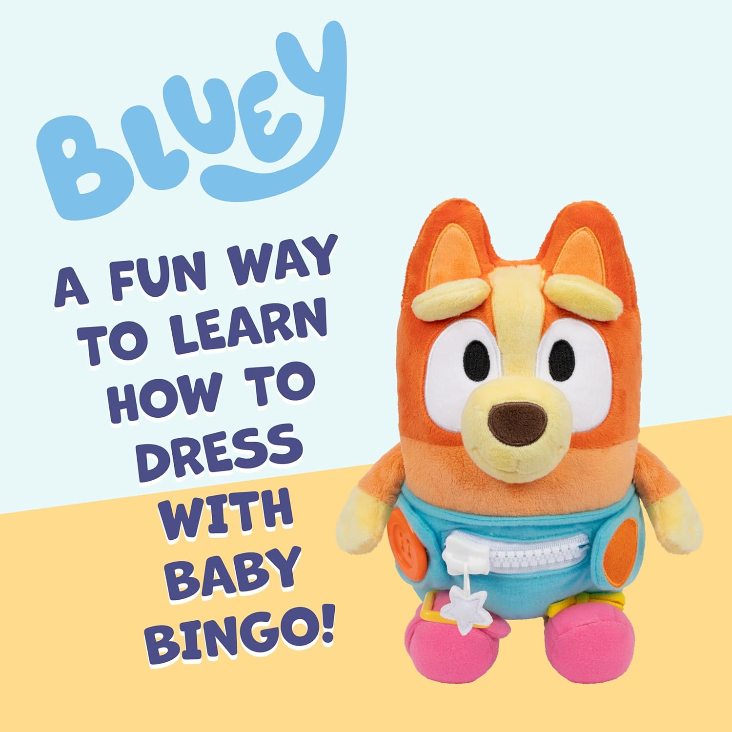 Bluey - Bingo Baby Plush With Diaper, 25 Cm (90335)