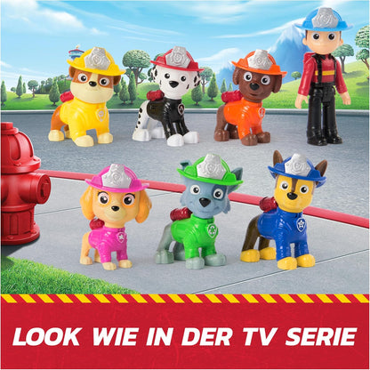 PAW PATROL Fire Rescue - Hundefiguren Geschenkset mit 7 Spielfiguren zum Sammeln, Spielzeug für Kinder ab 3 Jahren