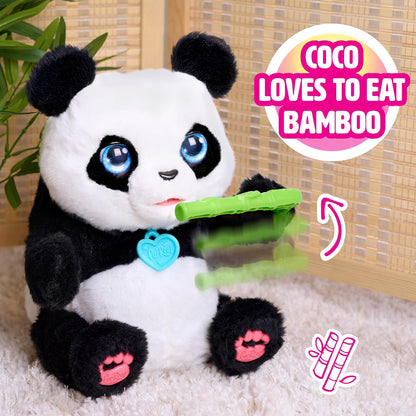 Just Play furReal Coco the Tumbling Panda, 10.5 Inch Interactive Panda Toy, for Boys and Girls, Ages 4 and Up