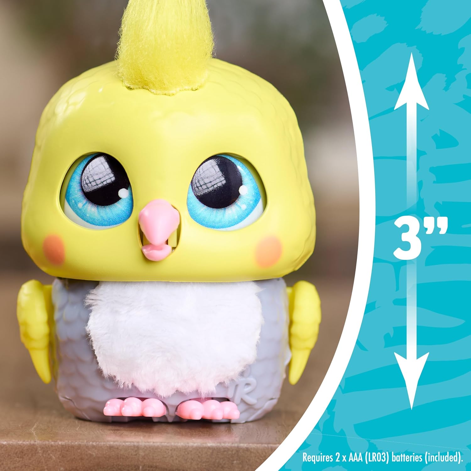 Just Play furReal Handfuls Chirps the Cockatoo, 3.5 Inch Interactive Toy, for Boys and Girls, Ages 4 and Up