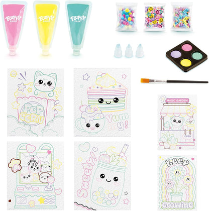 Art Lab Fluffy Paint Kit, 3D Paint Set, Bring Your Designs to Life with 3D Paint! Great Kit for Budding Artists