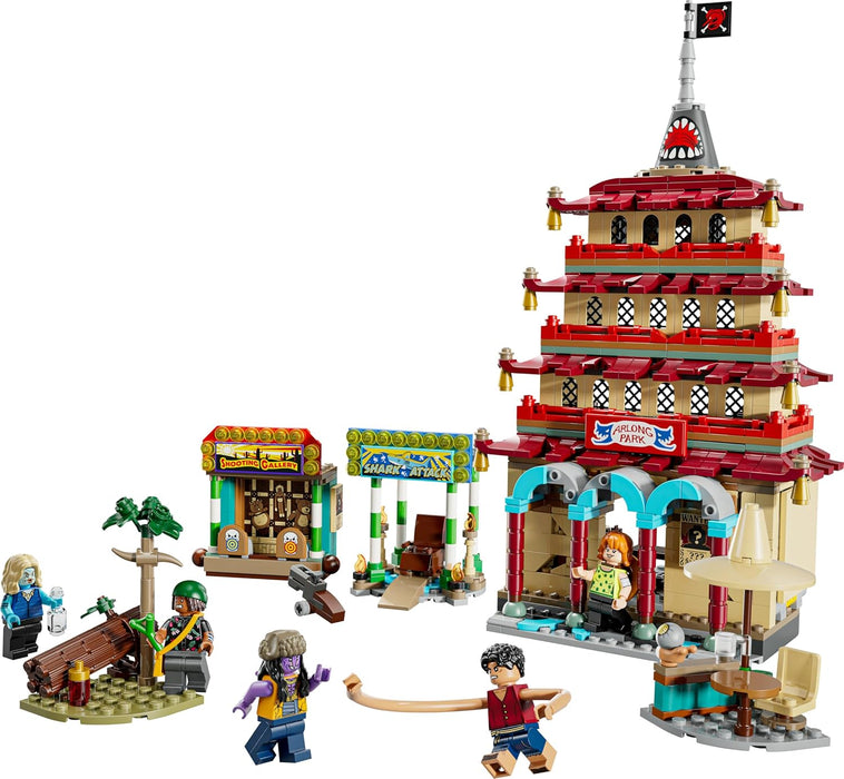 LEGO ONE PIECE Battle at Arlong Park - Interactive Toy with 5 Minifigures incl. Luffy & Nami, plus a Collapsing Pagoda - Anime Gift for 9+ Year Old Boys, Girls & Fans - 75638
