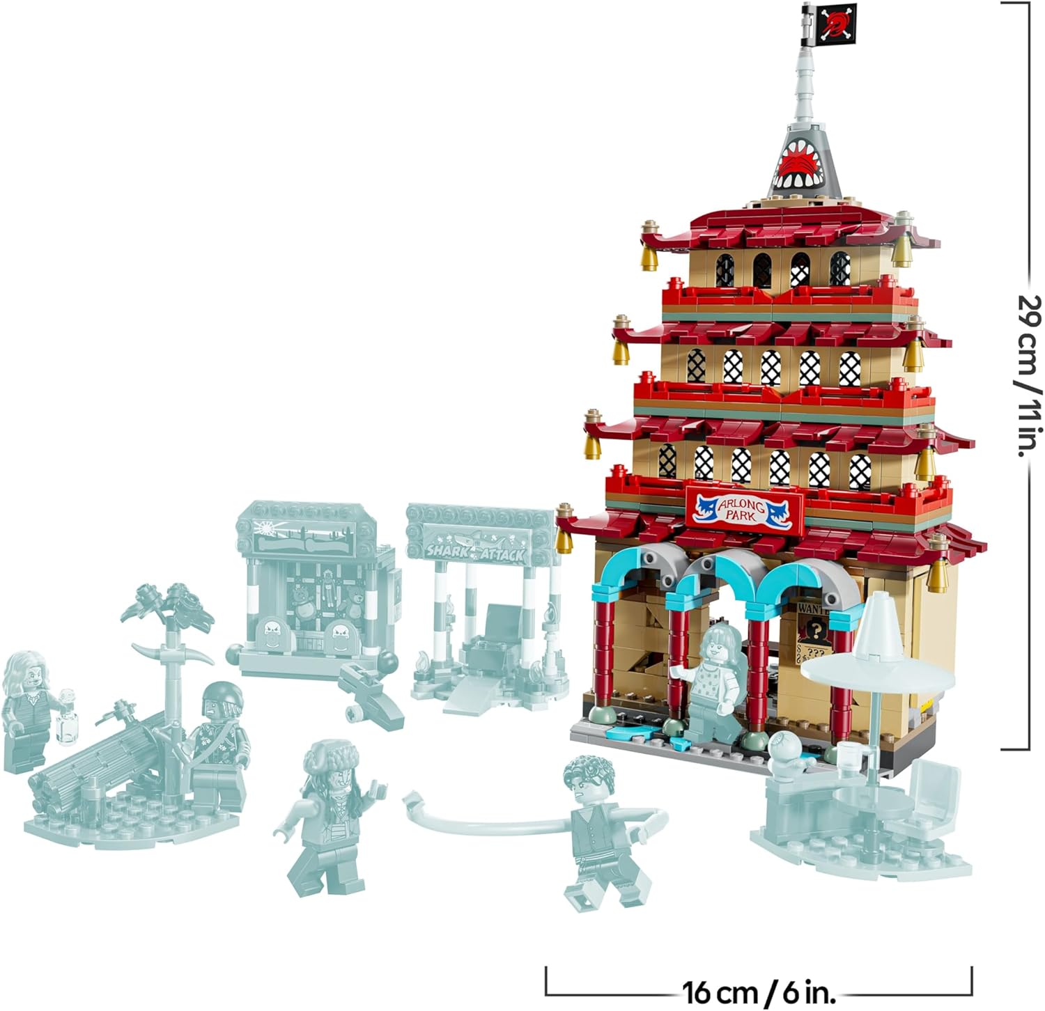 LEGO ONE PIECE Battle at Arlong Park - Interactive Toy with 5 Minifigures incl. Luffy & Nami, plus a Collapsing Pagoda - Anime Gift for 9+ Year Old Boys, Girls & Fans - 75638