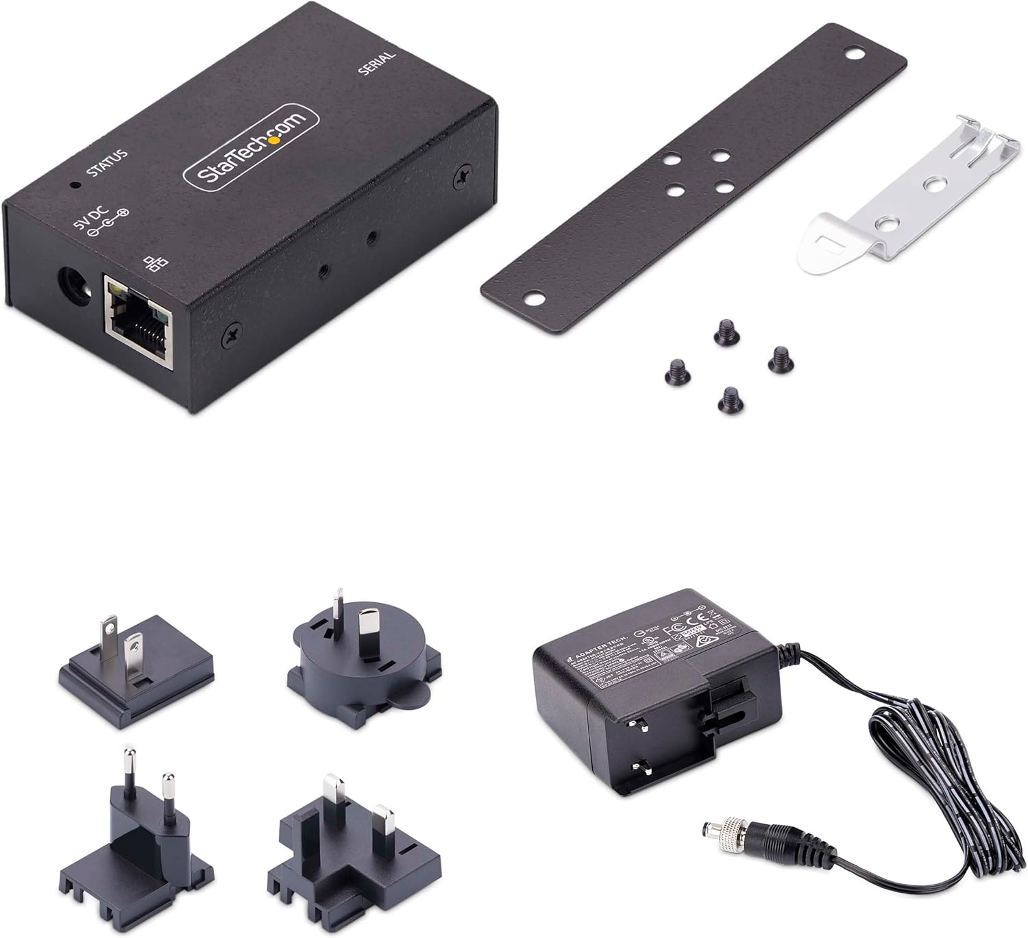 StarTech.com Adattatore da seriale a Ethernet a 1 porta, server di dispositivi seriali IP RS232 remoti, da LAN a DB9, TAA